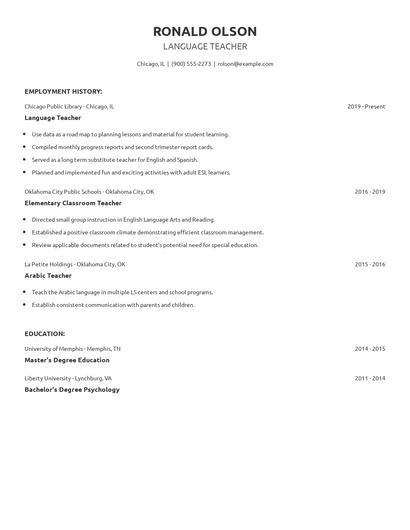 Resume example 11